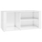 Scarpiera Bianco Lucido 100x35x45 cm in Legno Multistrato Scarpiera Bianco Lucido 100x35x45 cm in Legno Multistrato