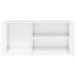 Scarpiera Bianco Lucido 100x35x45 cm in Legno Multistrato Scarpiera Bianco Lucido 100x35x45 cm in Legno Multistrato