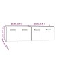 Mobili Parete 2 pz Neri 60x36,5x35 cm Legno Multistrato Mobili Parete 2 pz Neri 60x36,5x35 cm Legno Multistrato