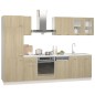 vidaXL Set Armadi da Cucina 8 pz Rovere Sonoma in Truciolato vidaXL Set Armadi da Cucina 8 pz Rovere Sonoma in Truciolato