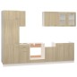 vidaXL Set Armadi da Cucina 8 pz Rovere Sonoma in Truciolato vidaXL Set Armadi da Cucina 8 pz Rovere Sonoma in Truciolato