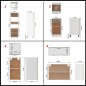 vidaXL Set Armadi da Cucina 8 pz Rovere Sonoma in Truciolato vidaXL Set Armadi da Cucina 8 pz Rovere Sonoma in Truciolato
