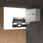 vidaXL Mobili Porta TV 3 pz Grigio in Legno Massello di Pino