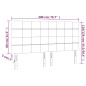 vidaXL Testiera a LED Nera 200x5x118/128cm in Velluto vidaXL Testiera a LED Nera 200x5x118/128cm in Velluto