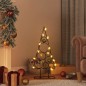 vidaXL Albero di Natale Decorativo in Metallo Nero 60 cm vidaXL Albero di Natale Decorativo in Metallo Nero 60 cm