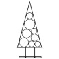 vidaXL Albero di Natale Decorativo in Metallo Nero 60 cm vidaXL Albero di Natale Decorativo in Metallo Nero 60 cm