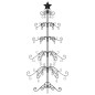 vidaXL Albero di Natale Decorativo in Metallo Nero 150 cm vidaXL Albero di Natale Decorativo in Metallo Nero 150 cm