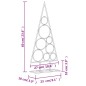 vidaXL Albero di Natale Decorativo in Metallo Nero 60 cm vidaXL Albero di Natale Decorativo in Metallo Nero 60 cm