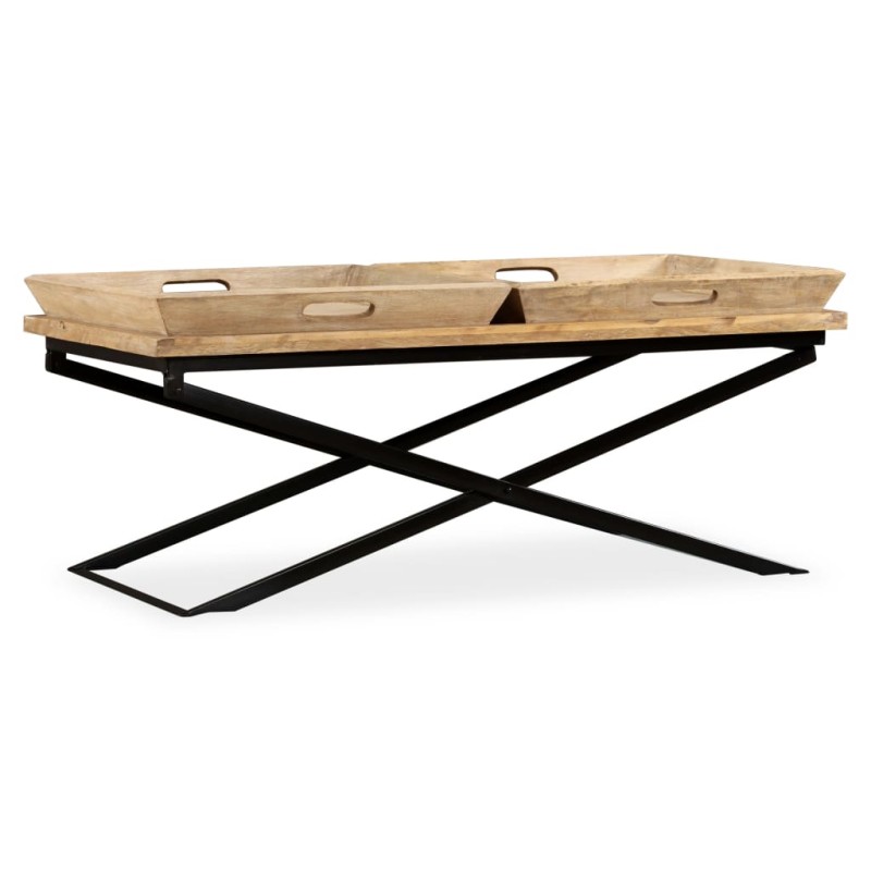vidaXL Tavolino da Salotto in Legno Massello di Mango 110x55x42 cm vidaXL Tavolino da Salotto in Legno Massello di Mango 110x55x42 cm