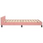 vidaXL Giroletto con Testiera Rosa 120x200 cm in Velluto vidaXL Giroletto con Testiera Rosa 120x200 cm in Velluto