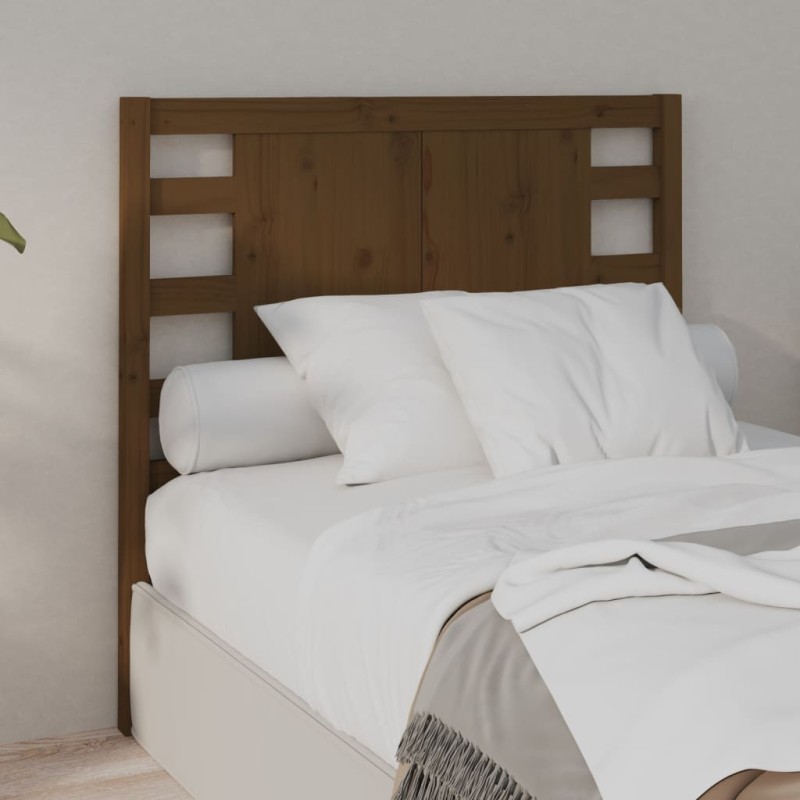 Testiera per Letto Miele 106x4x100 cm in Legno Massello di Pino Testiera per Letto Miele 106x4x100 cm in Legno Massello di Pino