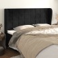 vidaXL Testiera ad Orecchio Nera 203x23x118/128 cm in Velluto vidaXL Testiera ad Orecchio Nera 203x23x118/128 cm in Velluto