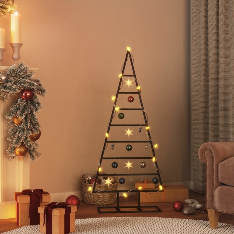 vidaXL Albero di Natale Decorativo in Metallo Nero 125 cm vidaXL Albero di Natale Decorativo in Metallo Nero 125 cm