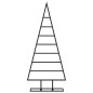 vidaXL Albero di Natale Decorativo in Metallo Nero 125 cm vidaXL Albero di Natale Decorativo in Metallo Nero 125 cm