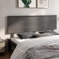 Testiera per Letto Grigia 204x6x82,5cm Legno Massello di Pino Testiera per Letto Grigia 204x6x82,5cm Legno Massello di Pino