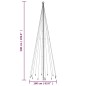 Albero di Natale con Puntale Blu 732 LED 500 cm Albero di Natale con Puntale Blu 732 LED 500 cm