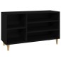 Scarpiera Nera 102x36x60 cm in Legno Multistrato Scarpiera Nera 102x36x60 cm in Legno Multistrato