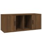 Mobile TV Rovere Marrone 100x35x40 cm in Legno Multistrato Mobile TV Rovere Marrone 100x35x40 cm in Legno Multistrato