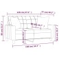 vidaXL Divano a 2 Posti con Cuscini Grigio 120 cm in Similpelle vidaXL Divano a 2 Posti con Cuscini Grigio 120 cm in Similpelle