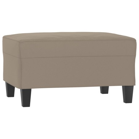 vidaXL Poggiapiedi Tortora 70x55x41 cm in Tessuto Microfibra