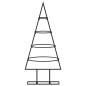 vidaXL Albero di Natale Decorativo in Metallo Nero 60 cm vidaXL Albero di Natale Decorativo in Metallo Nero 60 cm