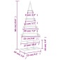 vidaXL Albero di Natale Decorativo in Metallo Nero 60 cm vidaXL Albero di Natale Decorativo in Metallo Nero 60 cm