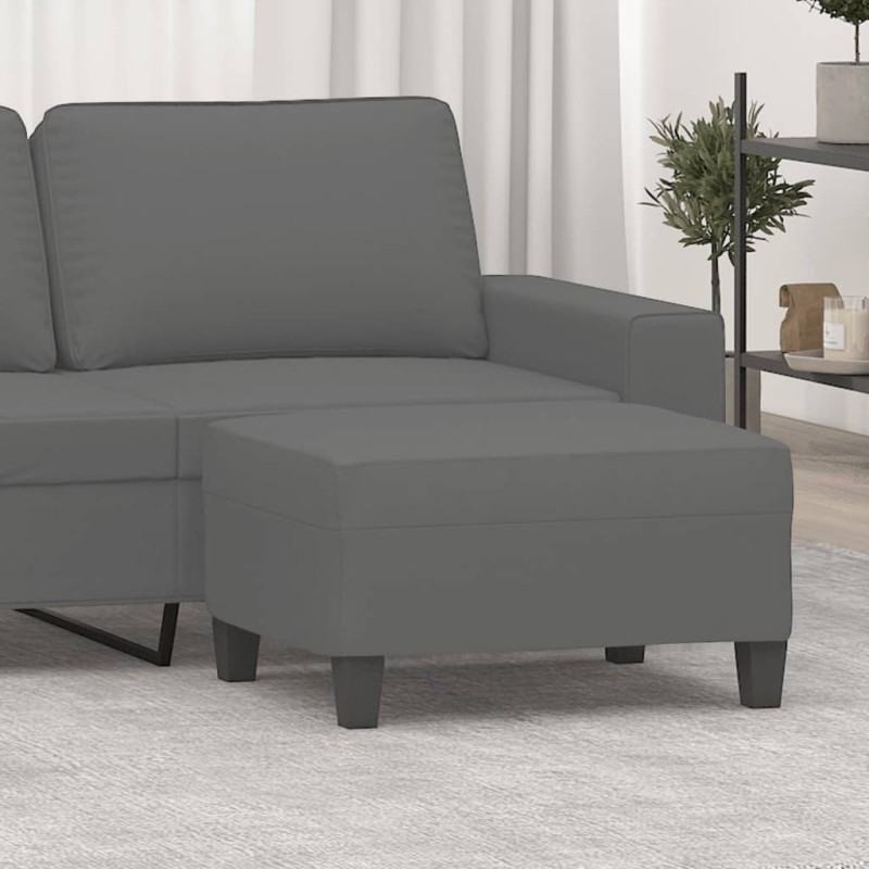 vidaXL Poggiapiedi Grigio Scuro 70x55x41 cm in Tessuto Microfibra vidaXL Poggiapiedi Grigio Scuro 70x55x41 cm in Tessuto Microfibra