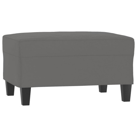 vidaXL Poggiapiedi Grigio Scuro 70x55x41 cm in Tessuto Microfibra