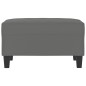 vidaXL Poggiapiedi Grigio Scuro 70x55x41 cm in Tessuto Microfibra vidaXL Poggiapiedi Grigio Scuro 70x55x41 cm in Tessuto Microfibra
