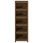Libreria Marrone Miele 50x35x154 cm in Legno Massello di Pino Libreria Marrone Miele 50x35x154 cm in Legno Massello di Pino