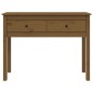 Tavolo Consolle Miele 100x35x75 cm in Legno Massello di Pino