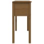 Tavolo Consolle Miele 100x35x75 cm in Legno Massello di Pino