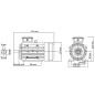 vidaXL Motore Elettrico Trifase in Alluminio 1,5kW/2HP 2 Poli 2840 RPM vidaXL Motore Elettrico Trifase in Alluminio 1,5kW/2HP 2 Poli 2840 RPM