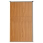 vidaXL Capanno per Attrezzi Marrone 225x89x161 cm in Acciaio Zincato
