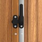 vidaXL Capanno per Attrezzi Marrone 225x89x161 cm in Acciaio Zincato