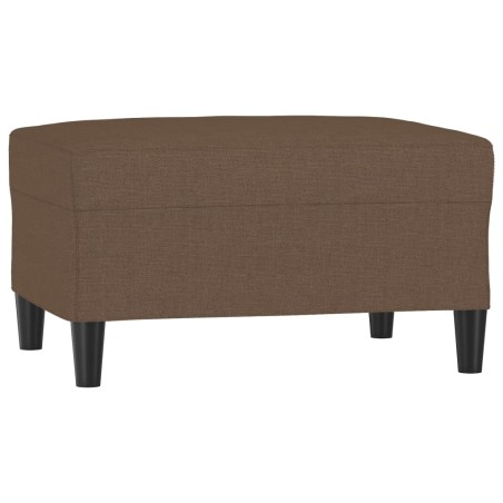 vidaXL Poggiapiedi Marrone 70x55x41 cm in Tessuto