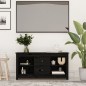 Mobile Porta TV Nero 103x36,5x52 cm in Legno Massello di Pino Mobile Porta TV Nero 103x36,5x52 cm in Legno Massello di Pino