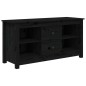 Mobile Porta TV Nero 103x36,5x52 cm in Legno Massello di Pino Mobile Porta TV Nero 103x36,5x52 cm in Legno Massello di Pino