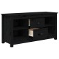 Mobile Porta TV Nero 103x36,5x52 cm in Legno Massello di Pino Mobile Porta TV Nero 103x36,5x52 cm in Legno Massello di Pino