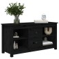 Mobile Porta TV Nero 103x36,5x52 cm in Legno Massello di Pino Mobile Porta TV Nero 103x36,5x52 cm in Legno Massello di Pino