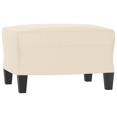vidaXL Poggiapiedi Beige 60x50x41 cm in Tessuto Microfibra