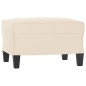 vidaXL Poggiapiedi Beige 60x50x41 cm in Tessuto Microfibra vidaXL Poggiapiedi Beige 60x50x41 cm in Tessuto Microfibra