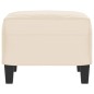 vidaXL Poggiapiedi Beige 60x50x41 cm in Tessuto Microfibra vidaXL Poggiapiedi Beige 60x50x41 cm in Tessuto Microfibra