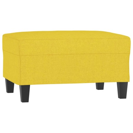 vidaXL Poggiapiedi Giallo Chiaro 70x55x41 cm in Tessuto