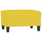 vidaXL Poggiapiedi Giallo Chiaro 70x55x41 cm in Tessuto vidaXL Poggiapiedi Giallo Chiaro 70x55x41 cm in Tessuto