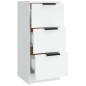 Credenze 3 pz Bianco in Legno Multistrato Credenze 3 pz Bianco in Legno Multistrato