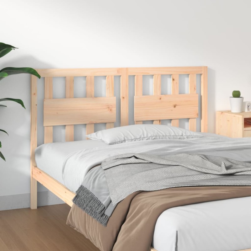 Testiera per Letto 125,5x4x100 cm in Legno Massello di Pino Testiera per Letto 125,5x4x100 cm in Legno Massello di Pino