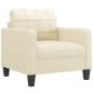 vidaXL Set di Divani 4 pz con Cuscini crema in Similpelle vidaXL Set di Divani 4 pz con Cuscini crema in Similpelle