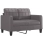 vidaXL Set di Divani 3 pz con Cuscini Grigio in Similpelle vidaXL Set di Divani 3 pz con Cuscini Grigio in Similpelle