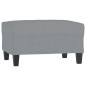 vidaXL Poggiapiedi Grigio Chiaro 70x55x41 cm in Tessuto vidaXL Poggiapiedi Grigio Chiaro 70x55x41 cm in Tessuto